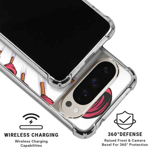 Marvel Deadpool Babypool Shooting Google Pixel 9 Pro XL Clear Case